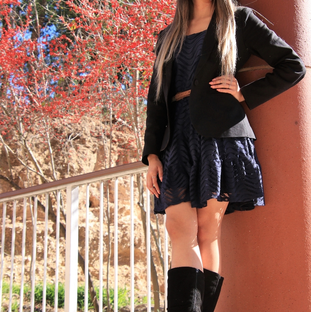 Navy Blue Dress